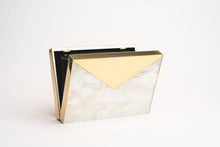Envelope clutch with MOP (Mother of Pearl)